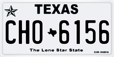 TX license plate CHO6156