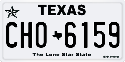 TX license plate CHO6159