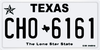 TX license plate CHO6161