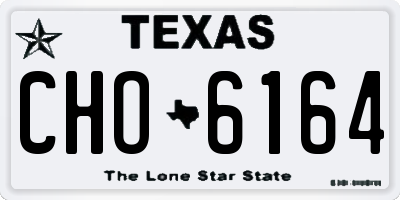 TX license plate CHO6164