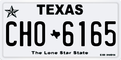 TX license plate CHO6165