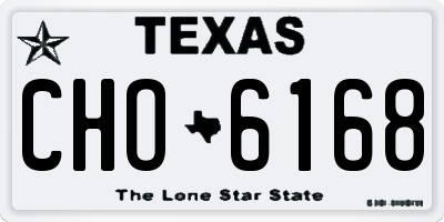 TX license plate CHO6168