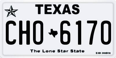 TX license plate CHO6170