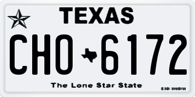 TX license plate CHO6172