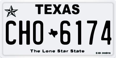 TX license plate CHO6174