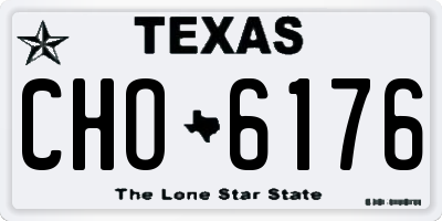 TX license plate CHO6176