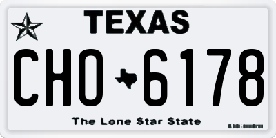 TX license plate CHO6178