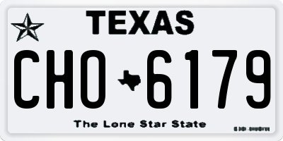 TX license plate CHO6179