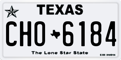 TX license plate CHO6184