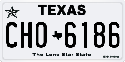 TX license plate CHO6186