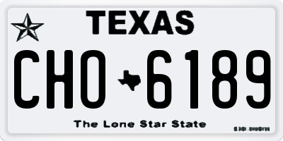 TX license plate CHO6189