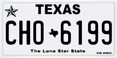 TX license plate CHO6199