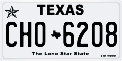 TX license plate CHO6208