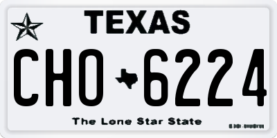 TX license plate CHO6224