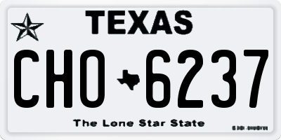 TX license plate CHO6237