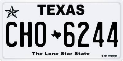 TX license plate CHO6244