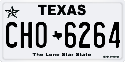 TX license plate CHO6264