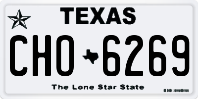 TX license plate CHO6269