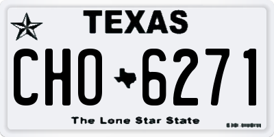 TX license plate CHO6271