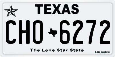 TX license plate CHO6272
