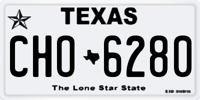 TX license plate CHO6280