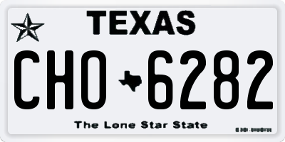 TX license plate CHO6282