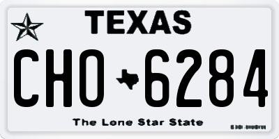 TX license plate CHO6284
