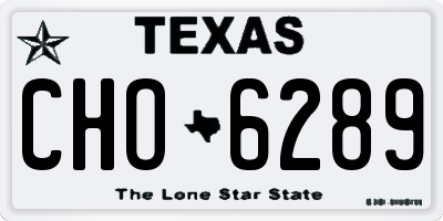 TX license plate CHO6289