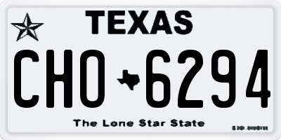 TX license plate CHO6294