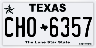 TX license plate CHO6357