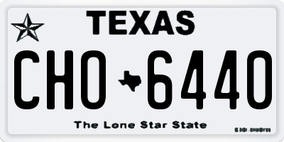 TX license plate CHO6440