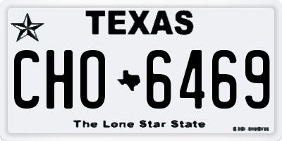 TX license plate CHO6469