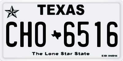 TX license plate CHO6516