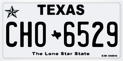 TX license plate CHO6529