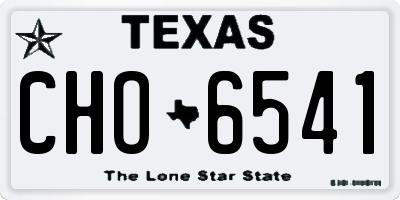 TX license plate CHO6541