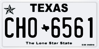 TX license plate CHO6561