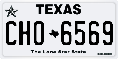 TX license plate CHO6569