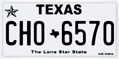 TX license plate CHO6570
