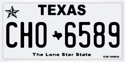 TX license plate CHO6589