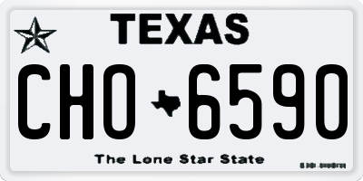 TX license plate CHO6590