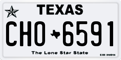 TX license plate CHO6591