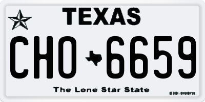 TX license plate CHO6659