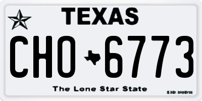 TX license plate CHO6773