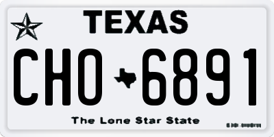 TX license plate CHO6891