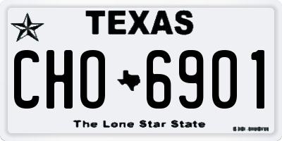 TX license plate CHO6901