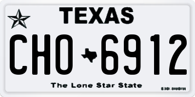 TX license plate CHO6912