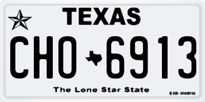 TX license plate CHO6913