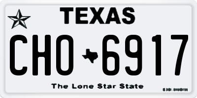 TX license plate CHO6917
