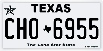 TX license plate CHO6955