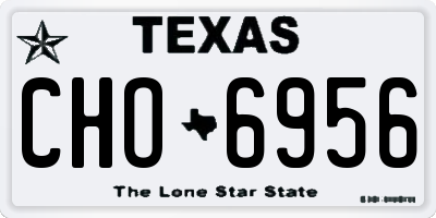 TX license plate CHO6956